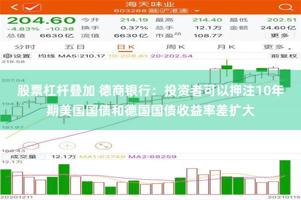 股票杠杆叠加 德商银行：投资者可以押注10年期美国国债和德国国债收益率差扩大