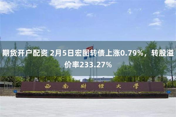 期货开户配资 2月5日宏图转债上涨0.79%，转股溢价率233.27%