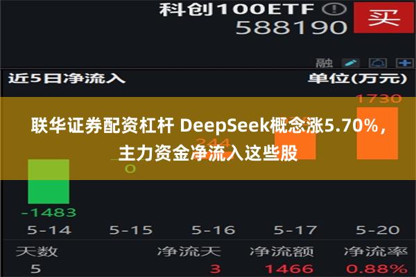 联华证券配资杠杆 DeepSeek概念涨5.70%，主力资金净流入这些股